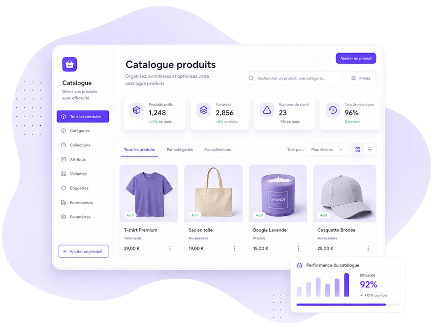 Catalogue produit e-commerce