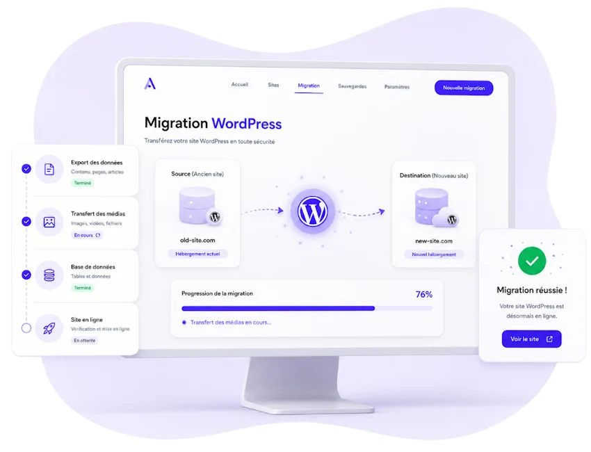 Migration hébergeur WordPress