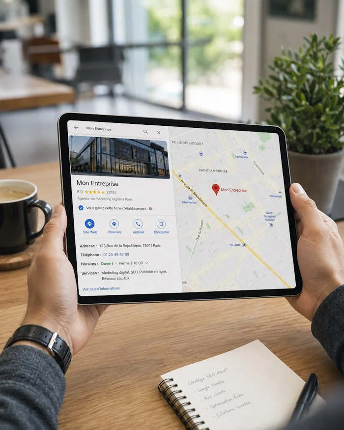 Gestion fiche établissement Google