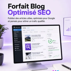 Forfait Blog Optimisé SEO