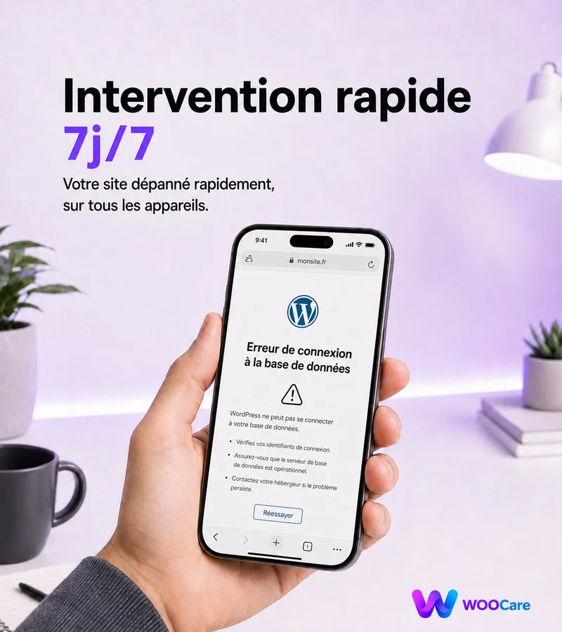 Maintenance Wordpress 7j/7