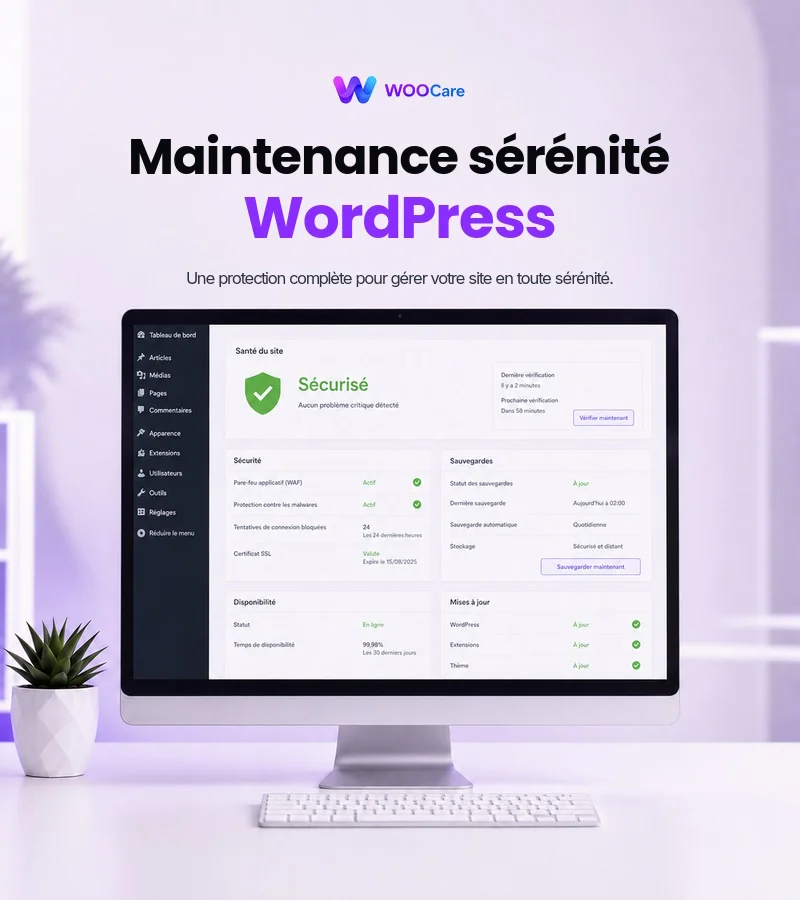 Forfait Maintenance sérénité Wordpress