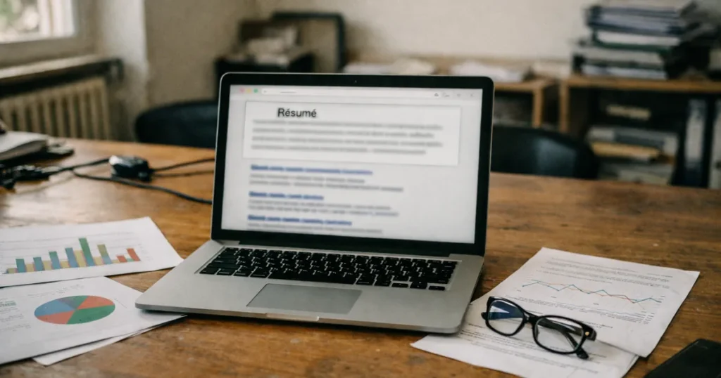 Page de résultats de recherche avec une réponse générée par IA en haut, avant les liens classiques